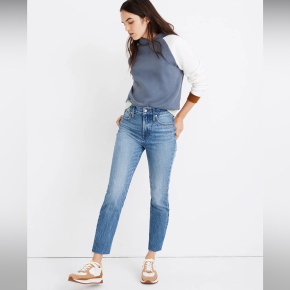 Madewell Denim - MADEWELL The Perfect Vintage Jean in Enmore Wash Raw-Hem Edition size 24 Ankle